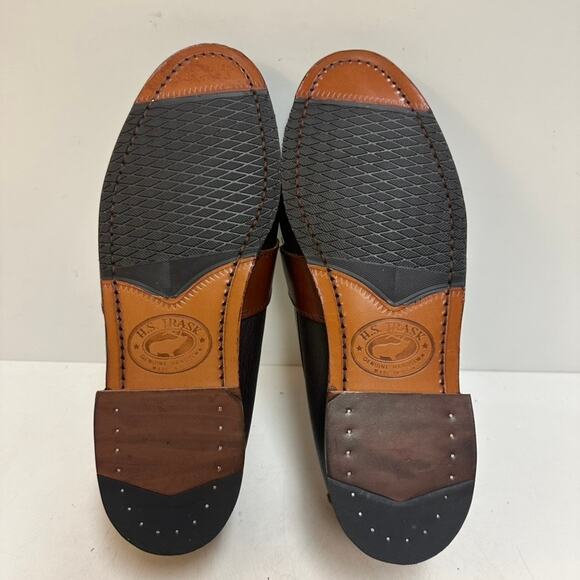 NWT Rancourt & Co. x H.S. Trask Elk Buckle Loafer Handsewn Made in Maine USA 8 D main image 4